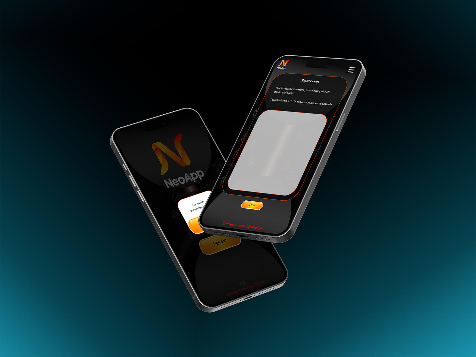 Support &amp; Logout Screen